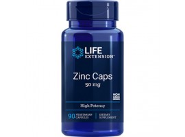 Life Extension Zinc Caps High Potency 50 mg, 90 vegetarian capsules